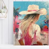 a look at the 8"x10" Art Print "Coastal Cowgirl - She is Blessed Indeed" by Tiffany Bohrer 